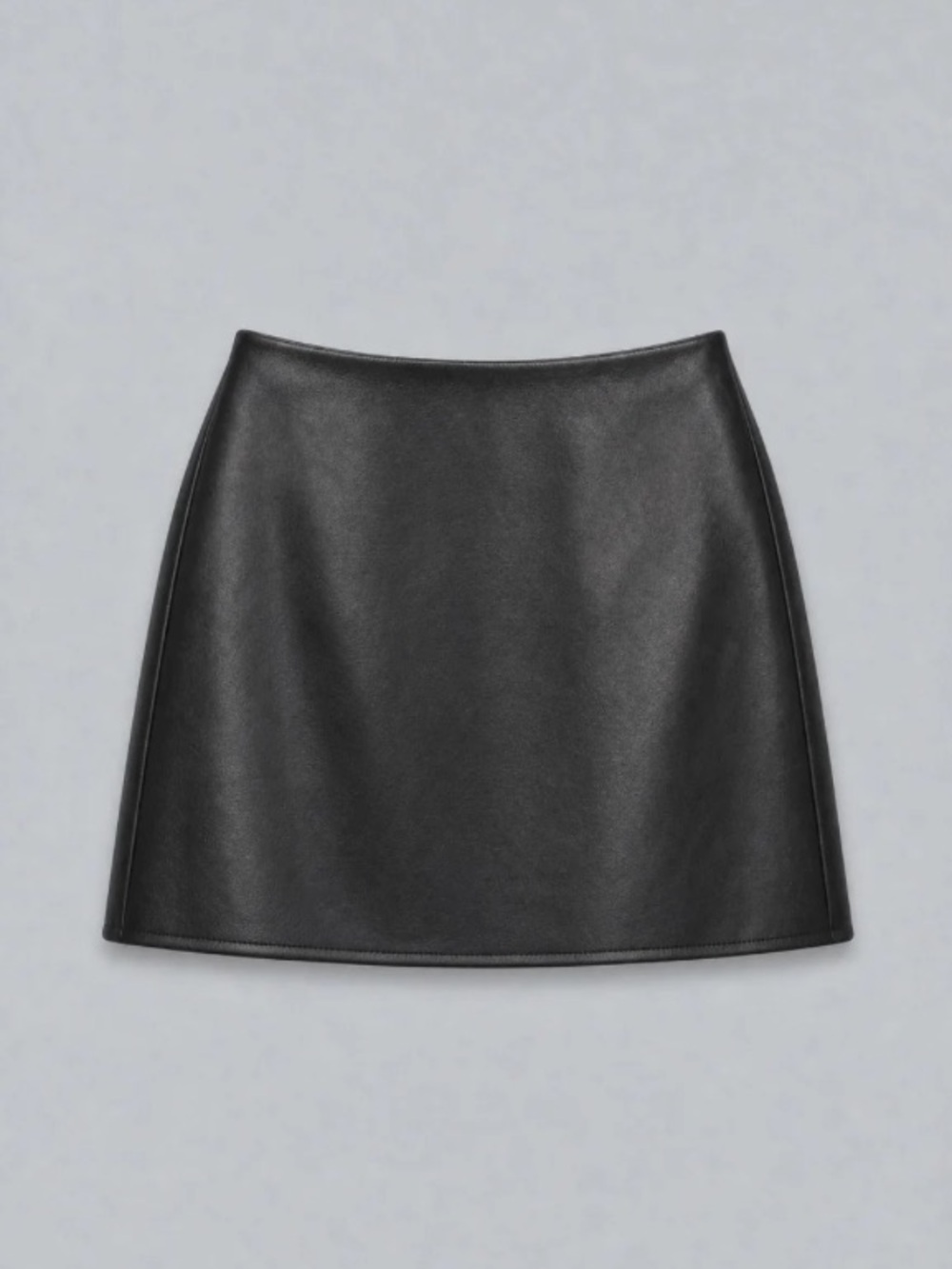 NWT Something Navy Faux Leather Mini Skirt